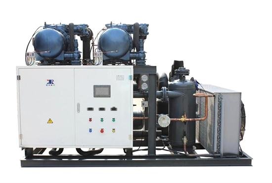 Medium temperature screw parallel unit (Hanbell screw compressor)